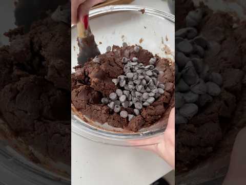 Edible brownie batter #baking #brownie