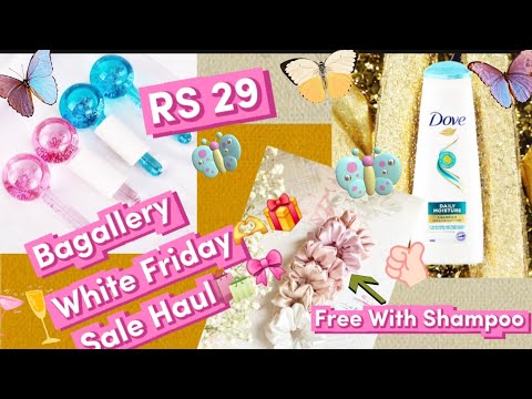 Yeaaah Rs 29 Ponds Ice Face roller🎊🎀||Free Gifts🎁🫶||Bagallery White Friday Sale Haul🛍||#youtubevideo
