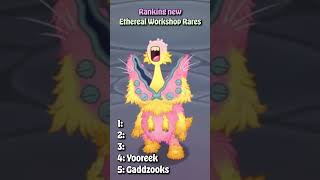 Ranking the New Ethereal Workshop Rares | My Singing Monsters