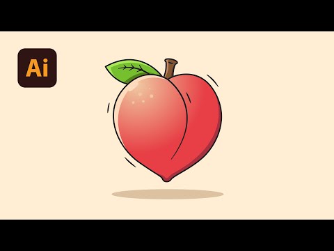 Adobe Illustrator Tutorial | Create a Vector Peach in Adobe Illustrator