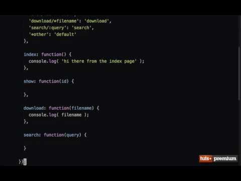Backbone JS Wildcards and Splats - 18 tutsplus