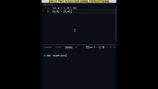 Swap Two Variables Using Destructuring in JavaScript 🔄 | JavaScript Tips #theroxycoder #shorts