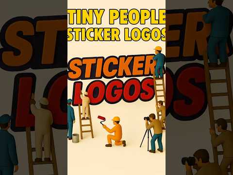 Beginner-Friendly ChatGPT Sticker Logo Tutorial with Mini Workers #shorts #chatgpt #chatgptprompts