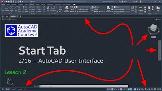 AutoCAD User Interface - Start Tab