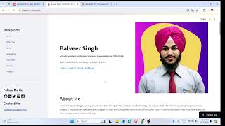 Portfolio Website - with integrated AI | Balveer Singh | CVZone Python & Computer Vision - Bootcamp