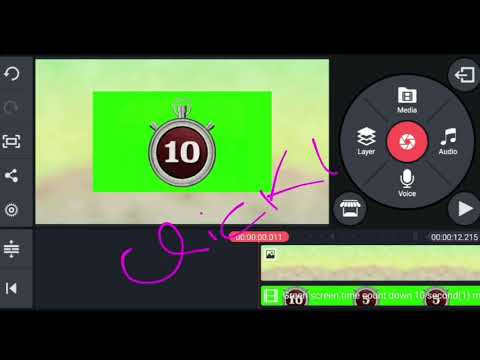 how to remove green screen in kinemaster