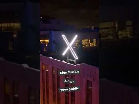 Elon musk's X logo goes public 🚀🔥