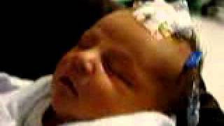 Micah at the NICU Christmas 2006 -New Years 2007