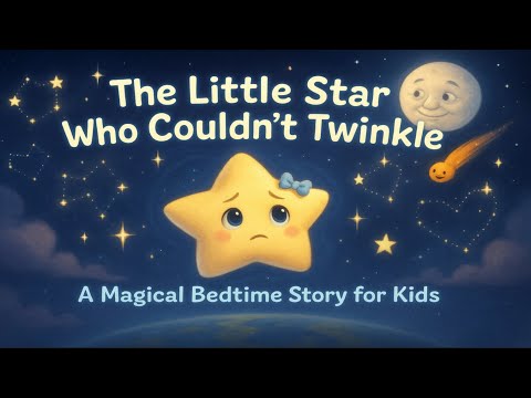🌟✨ The Little Star Who Couldn’t Twinkle | Magical Bedtime Stories for Kids | with Relaxing music ✨🌙