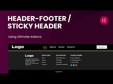 Elementor Custom Header & Footer: THE COMPLETE GUIDE