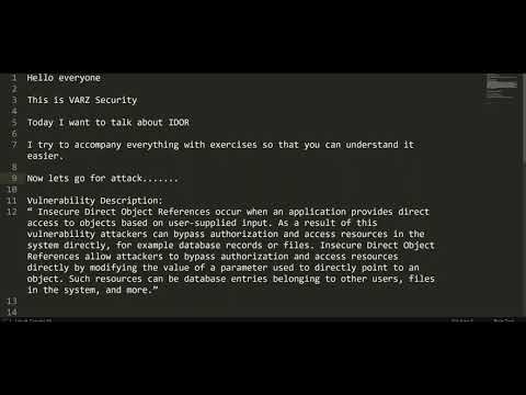IDOR - Web Application Security