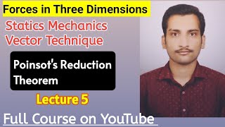Poinsot's Reduction Theorem - Statics (Mechanics) | Forces in 3 Dimensions/B.Sc 3rd Year/UPSC Maths