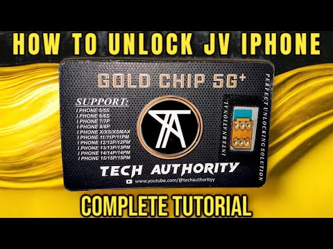 HOW TO UNLOCK JV iPHONE | How to use ESIM in JV iPhone | JV Chip for iPhone | GOLD CHIP 5G+ GUIDE