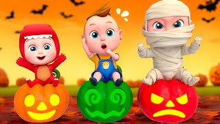 Learn Numbers With Pumpkins | Halloween Costumes Song | Super Sumo Nursery Rhymes & Kids Songs