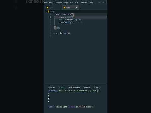 You Thought You Knew async/await… Think Again 😤 #Codingsstudio #nodejs #interview #javascript