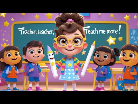 Teacher  👩‍🏫 | Kids Songs🎒 #brightwonder  #teacher #students