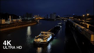 1 Hour of an Authentic and Relaxing Port Scenery with Beautiful Piano Music - 4K Ultra HD