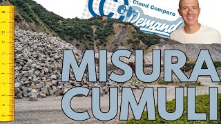 Measures the volume of a pile of material inside CloudCompare