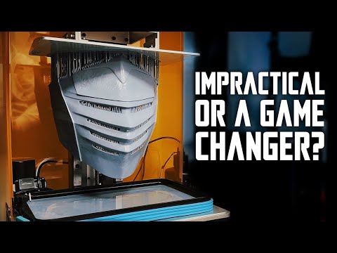 Resin Printing a Full Size Helmet: Impractical or a Game Changer?