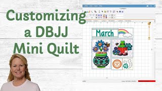 Using Embrilliance to Customize a #DBJJ Mini Quilt; Prep Fabrics for Colorfastness, TSR, 2-3-26