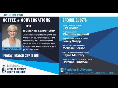 Franklin County Virtual Event - Coffee & Conversations: Women in Leadership