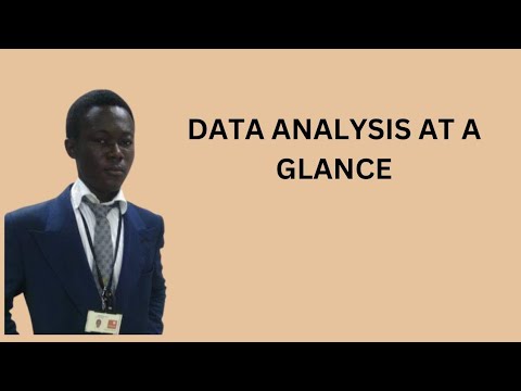DATA ANALYSIS AT A GLANCE
