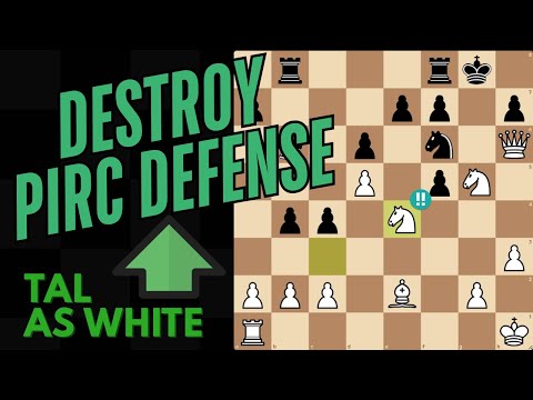 Destroy the Pirc Defense Like Mikhail Tal – 2 Brutal Lines with a 67% Win Rate!
