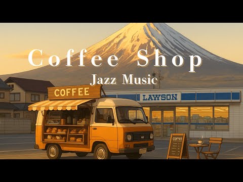 Mount Fuji & Cafe Jazz Ambience | Chill BGM for Study & Relax