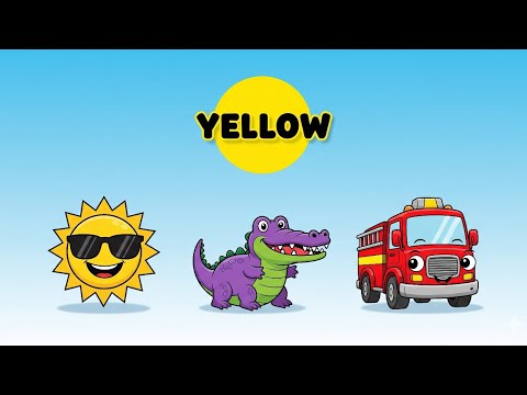 Learn Colors for Kids 🌈 | Fun Cartoon Objects & Color Names | Preschool Learning Video in 8K