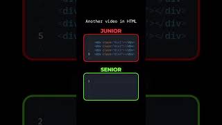 Junior Vs Senior Developer #programming #html #javascript #webdevelopment #html5 #webdesign  #css3