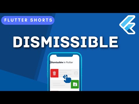 Dismissible Widget - Flutter Shorts