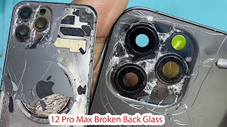 iPhone 12 Pro Max Broken Back Glass Replacement Back Glass