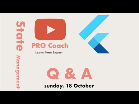 Questions and Answers | Flutter State Management | PRO Coach | Vivek Yadav