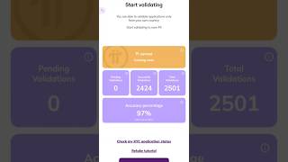 2500 Validations Completed | Pi coin validator #pi #picoin #picoinvalue #pivalidator #shorts #trend
