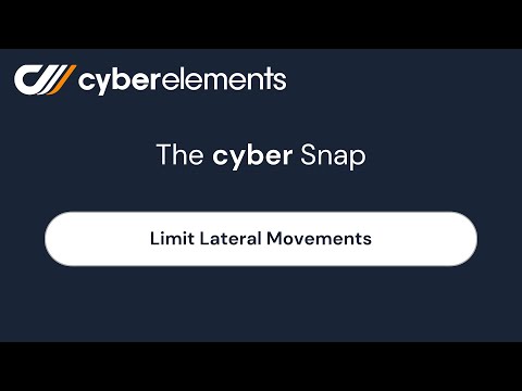 #The_Cyber_Snap: Control lateral movements