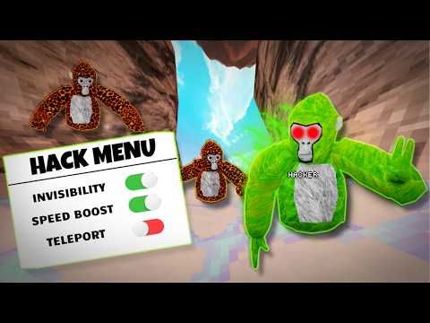 I Survived 10 Hunters with HACKS in Gorilla Tag