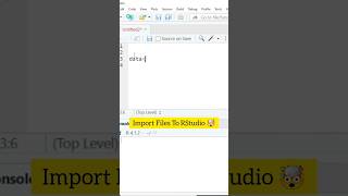 Import Files To Rstudio#rprogramming