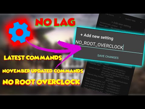 SET EDIT NEW COMMANDS / OVERCLOCK MOBILE NO ROOT / SET EDIT OVERCLOCK COMMANDS