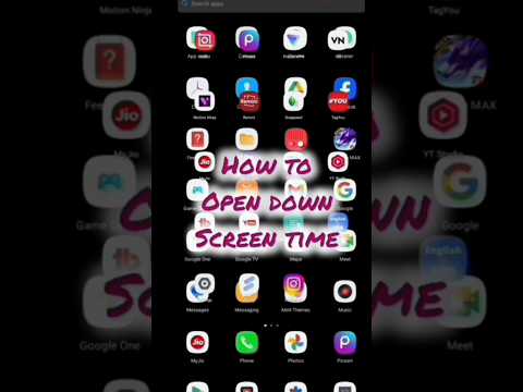 Android mobile how to open down screen time setting 💯🔥
