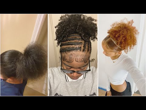 Natural hair inspo compilation #10klikes #hairstyles #viralvideo #fyp
