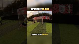 The most DRAMATIC save you’ll EVER see 😂😂😂 #football #gopro #soccer #pov #shorts #viral #sports