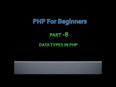 Part-8 Data types in php & gettype() function