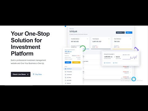 Investrom - Build Standard hyip crypto investment and Mining Website