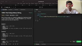Find Unique Binary String Leetcode 1980