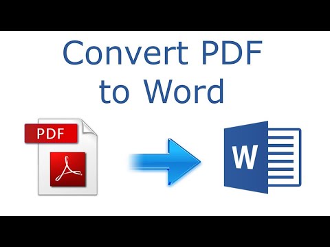 How to convert PDF file to Editable WORD file without software