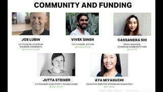 Community and Funding at the Ethereum Meetup 2018