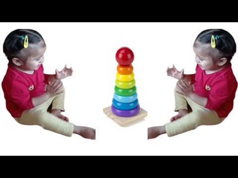 Vagmi Pretend Play With Melissa & Dough Rainbow Stacking Ring!! Toddler Toy
