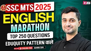 SSC MTS English Marathon Class 2025 | SSC MTS English Classes 2025 | English by Shanu Sir | Testbook