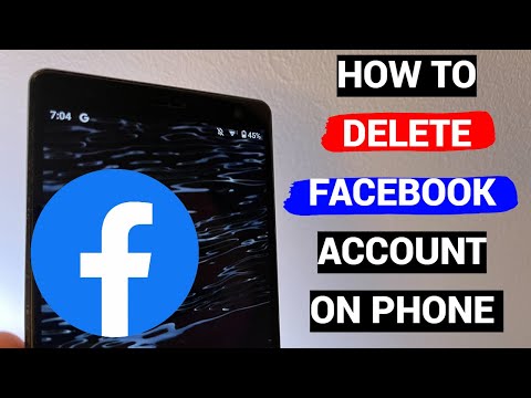 How to delete facebook account on phone in 2024