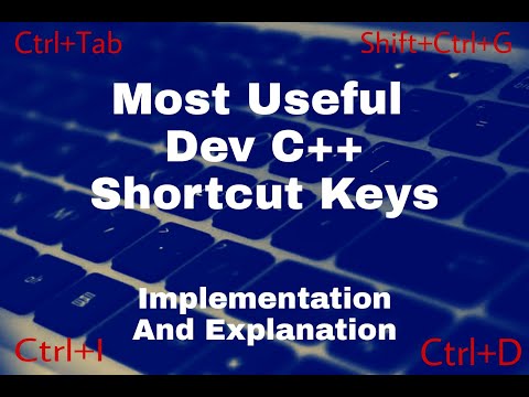 Dev c++ shortcut keys || c++ || c++ tutorial || c++ programming ||  programming languages